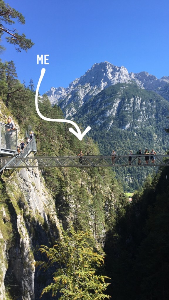 Whitney on the panoramic bridge.