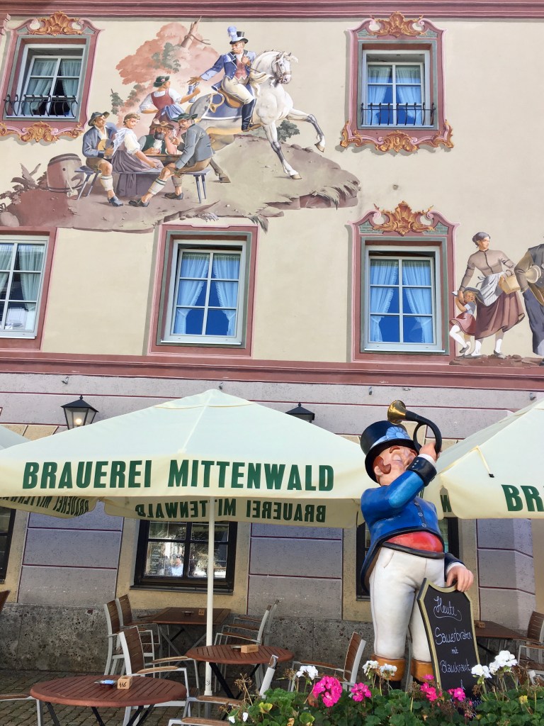 Fresco on a Mittenwald building.