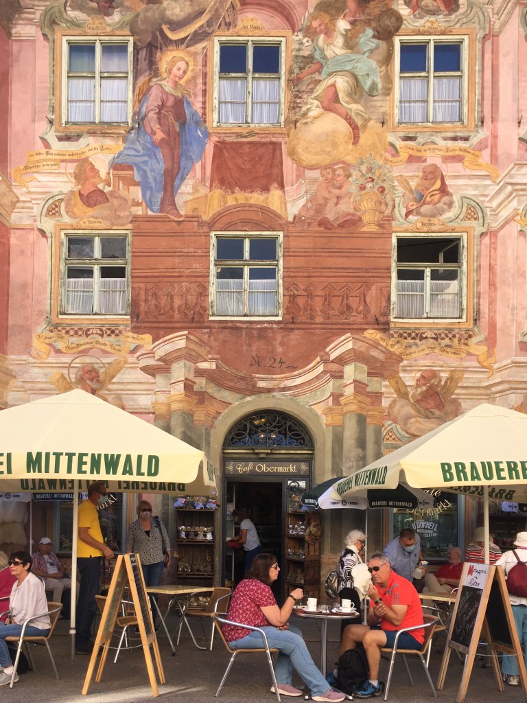 Fresco on a Mittenwald building.